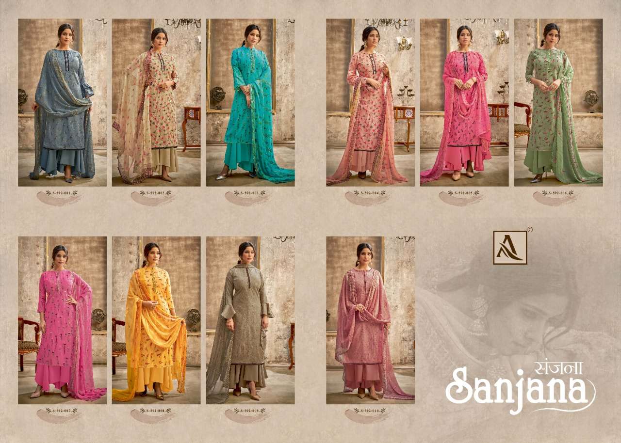 Alok Sanjana catalog  cotton printed Designer Buy Ladies Dress Materials Online in India