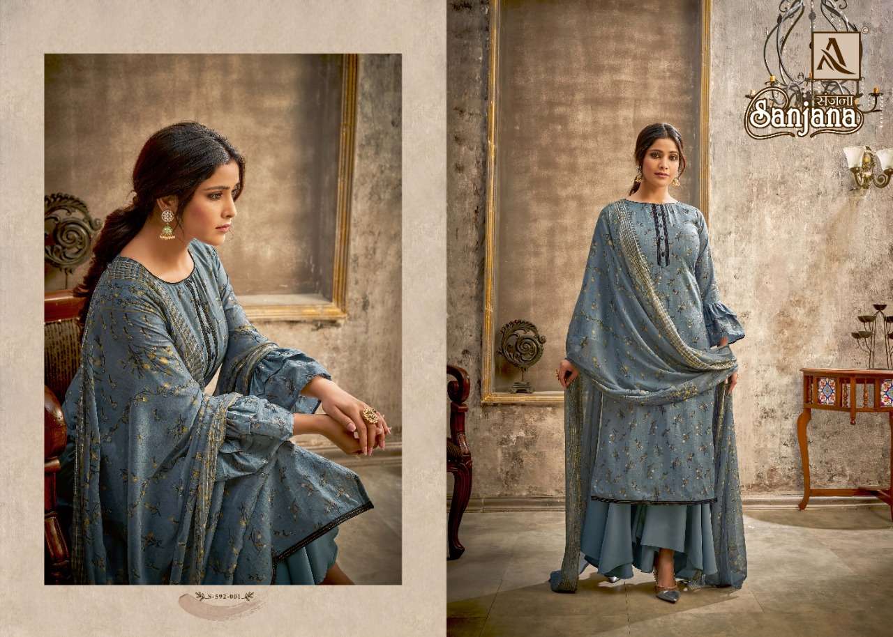 Alok Sanjana catalog  cotton printed Designer Buy Ladies Dress Materials Online in India