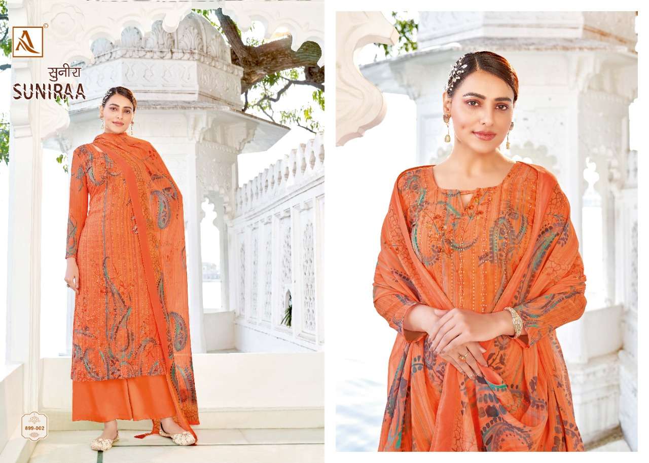 Alok Suniraa Catalog Designer Wear Cotton Printed Dress Materials 