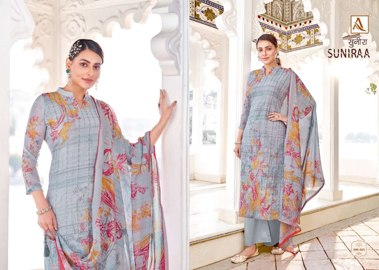 Alok Suniraa Catalog Designer Wear Cotton Printed Dress Materials 