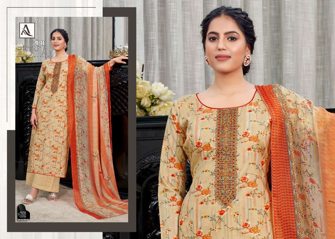 Alok Zoya catalog  Designer Cotton Printed Dress Materials