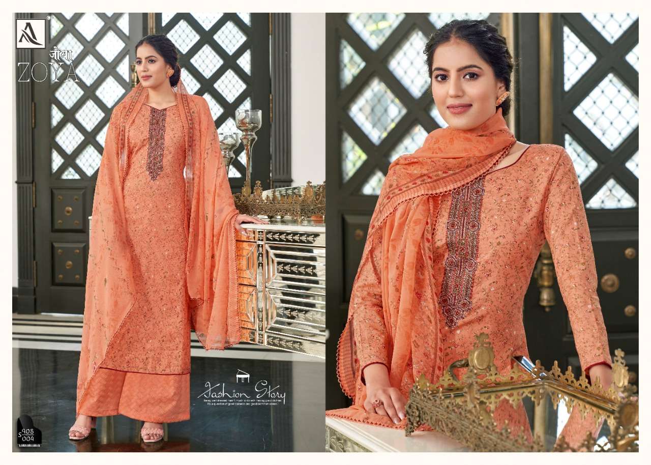 Alok Zoya catalog  Designer Cotton Printed Dress Materials