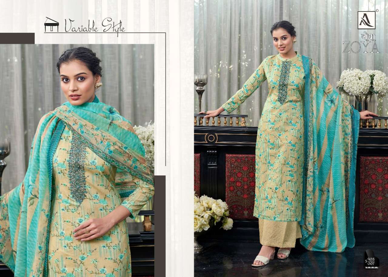 Alok Zoya catalog  Designer Cotton Printed Dress Materials
