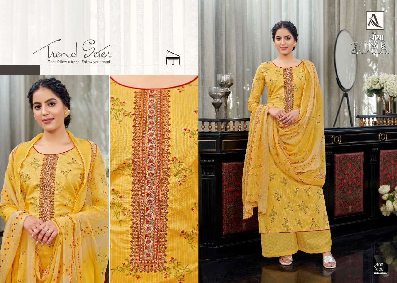 Alok Zoya catalog  Designer Cotton Printed Dress Materials