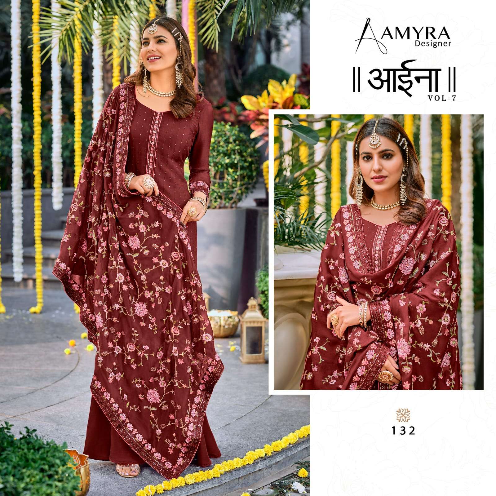 Amyra Aaina vol 7 catalog  Exclusive  Designer suits Buy Designer Suit Wholesale 