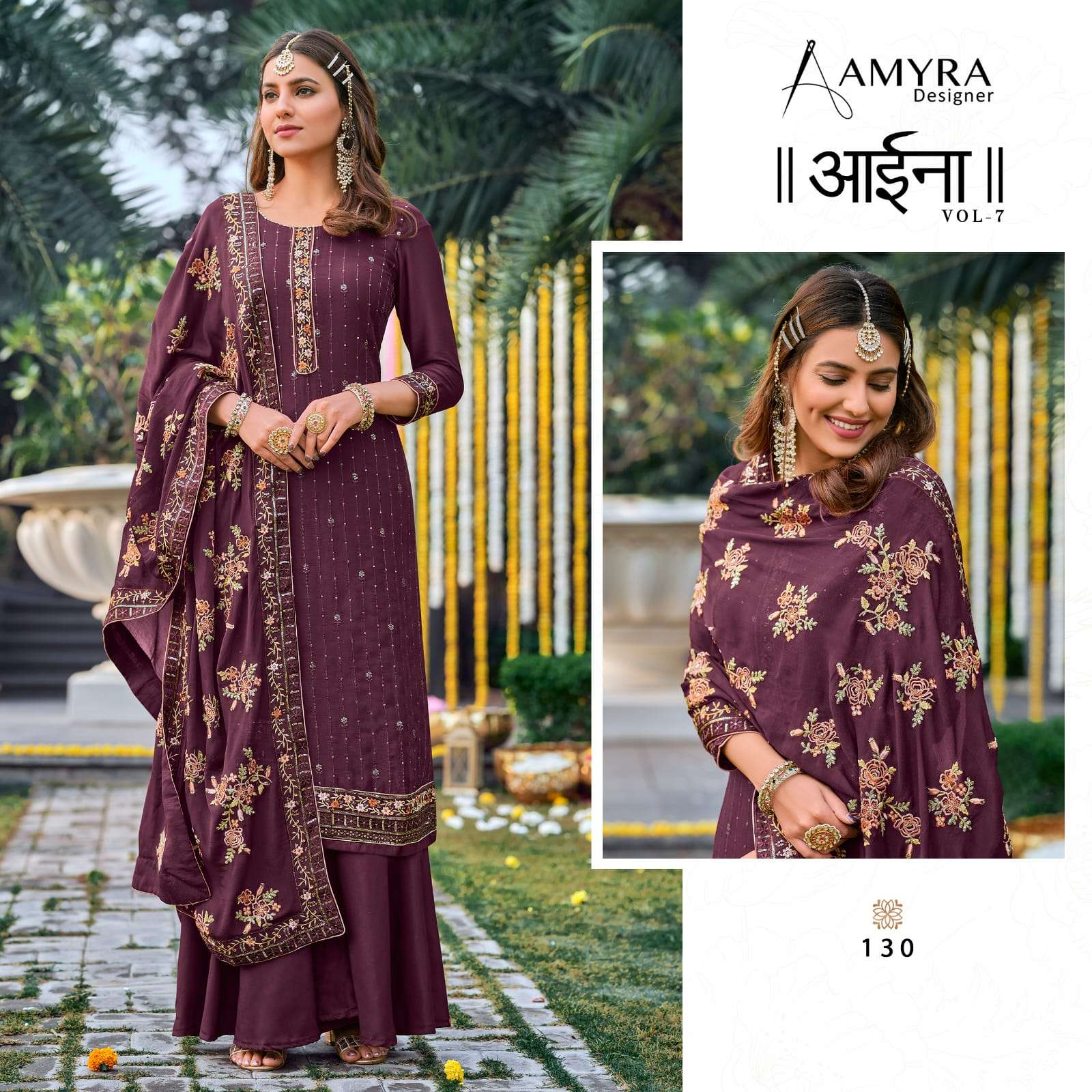 Amyra Aaina vol 7 catalog  Exclusive  Designer suits Buy Designer Suit Wholesale 