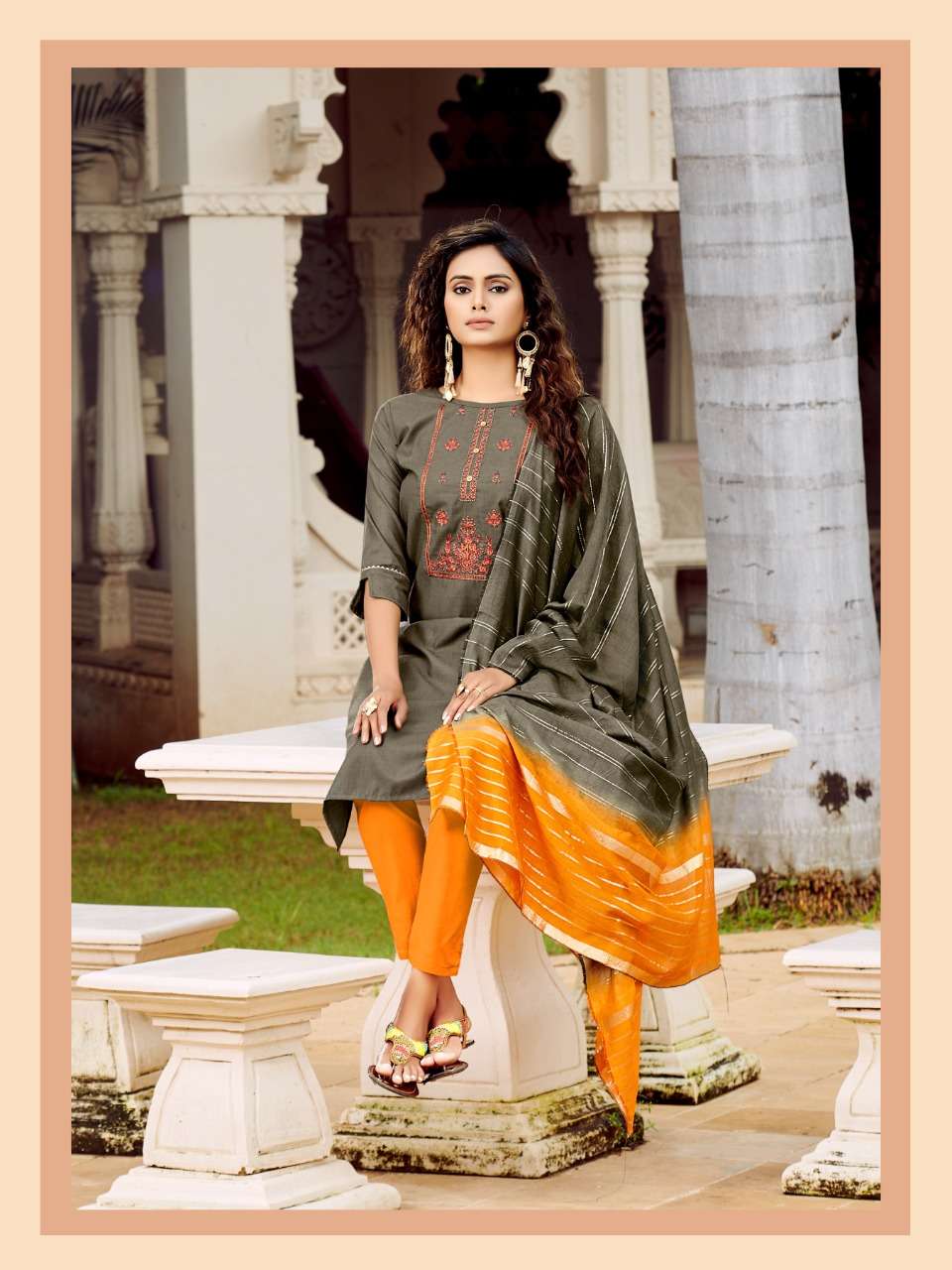 Art Riddhs RRR catalog  Fancy  Kurtis  with  Dupatta   Buy  Dupatta Kurtis online in India
