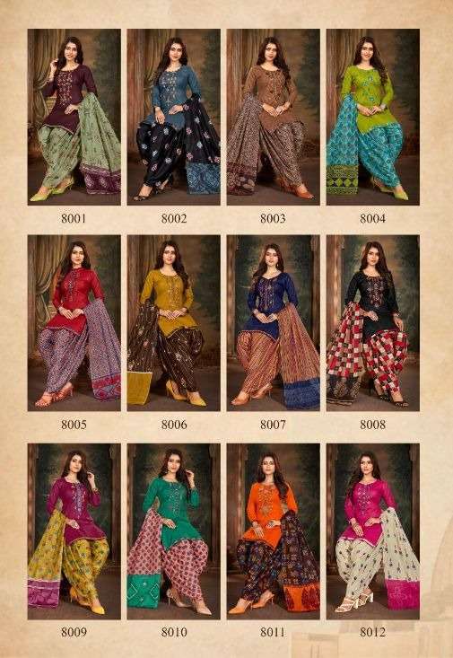 Balaji Rasberry Patiyala 8 Catalog Daily Wear Cotton Printed Dress Materials