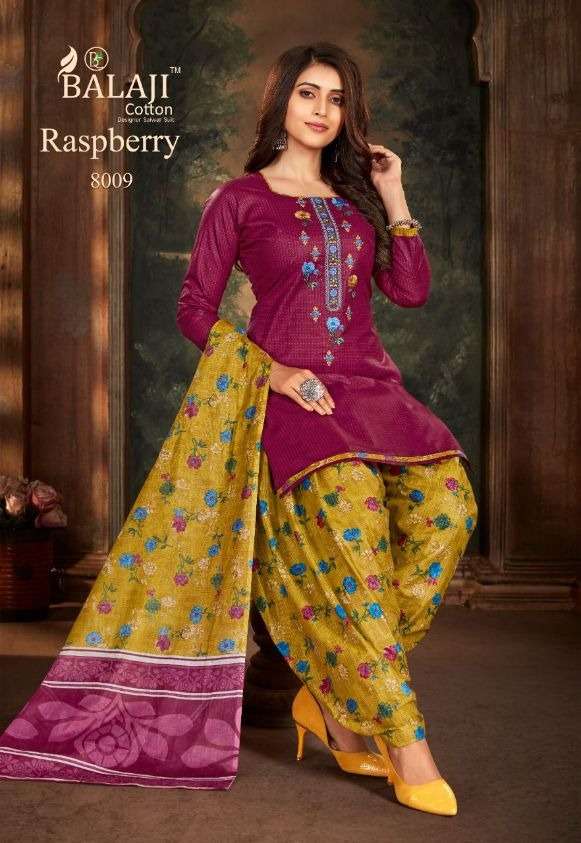 Balaji Rasberry Patiyala 8 Catalog Daily Wear Cotton Printed Dress Materials