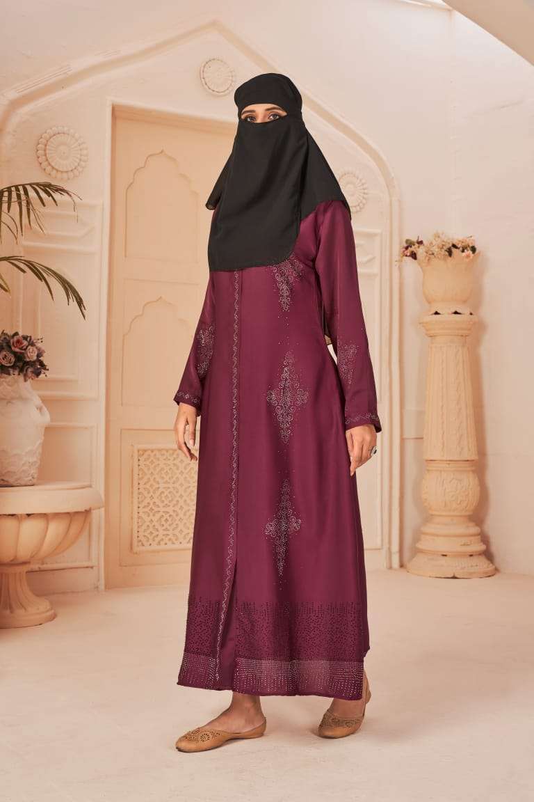 Banwery Hijab catalog Special Rassal Satin Long Fancy Kurtis 
