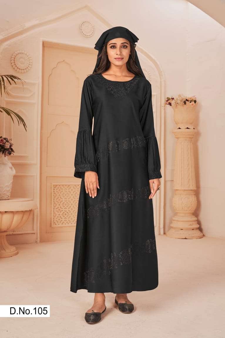 Banwery Hijab catalog Special Rassal Satin Long Fancy Kurtis 
