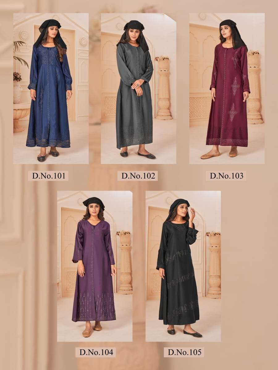 Banwery Hijab catalog Special Rassal Satin Long Fancy Kurtis 