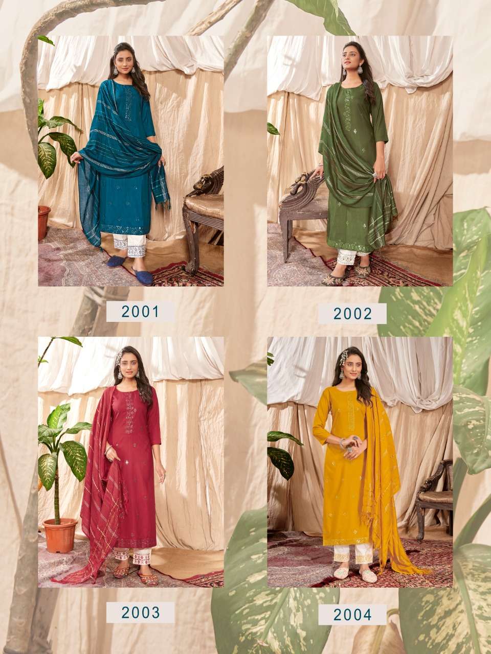 Banwery Taj vol 2 catalog  Designer Festive Wear Ready made  Kurtis Bottom With Dupatta 