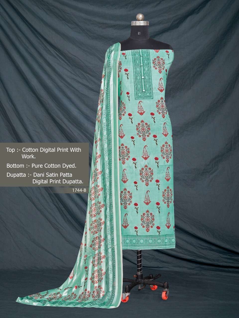 Bipson 1744 catalog  Digital Printed Designer Dress Material