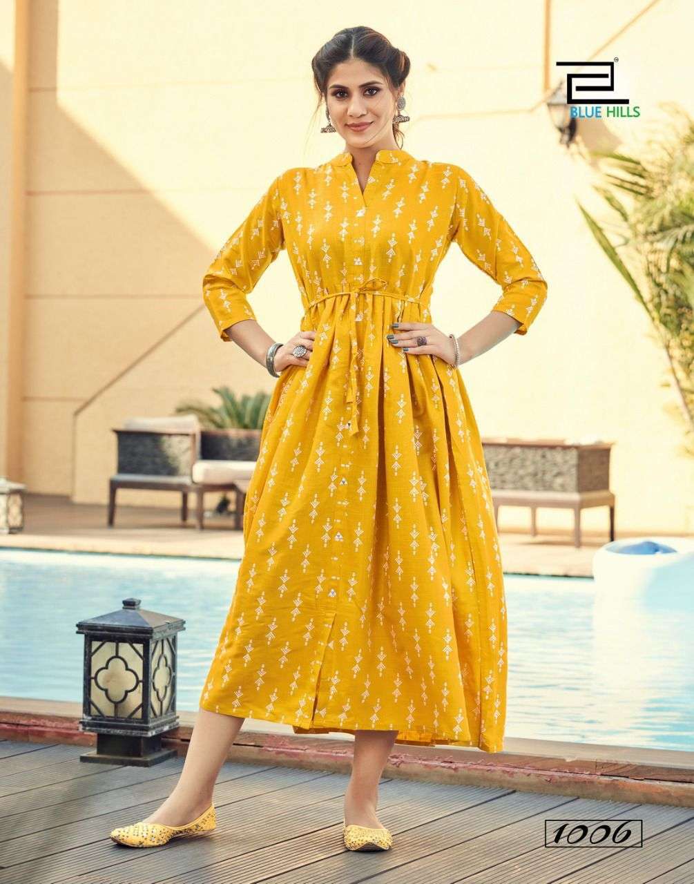 Blue Hills Belt vol 1 catalog  Designer Rayon Long Kurti