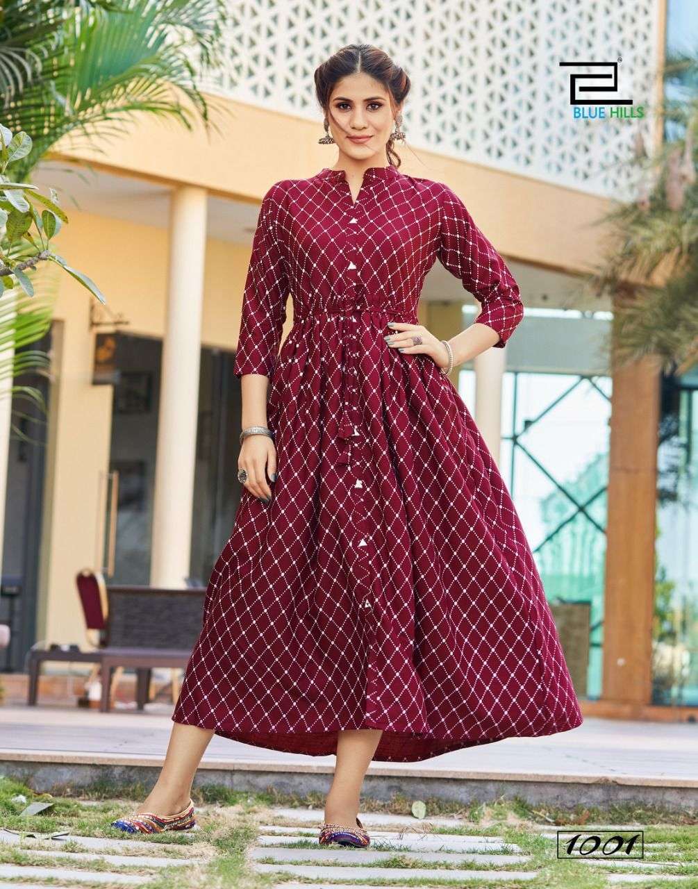 Blue Hills Belt vol 1 catalog  Designer Rayon Long Kurti