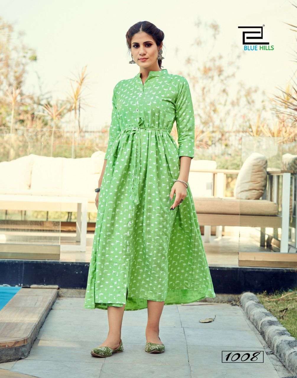 Blue Hills Belt vol 1 catalog  Designer Rayon Long Kurti