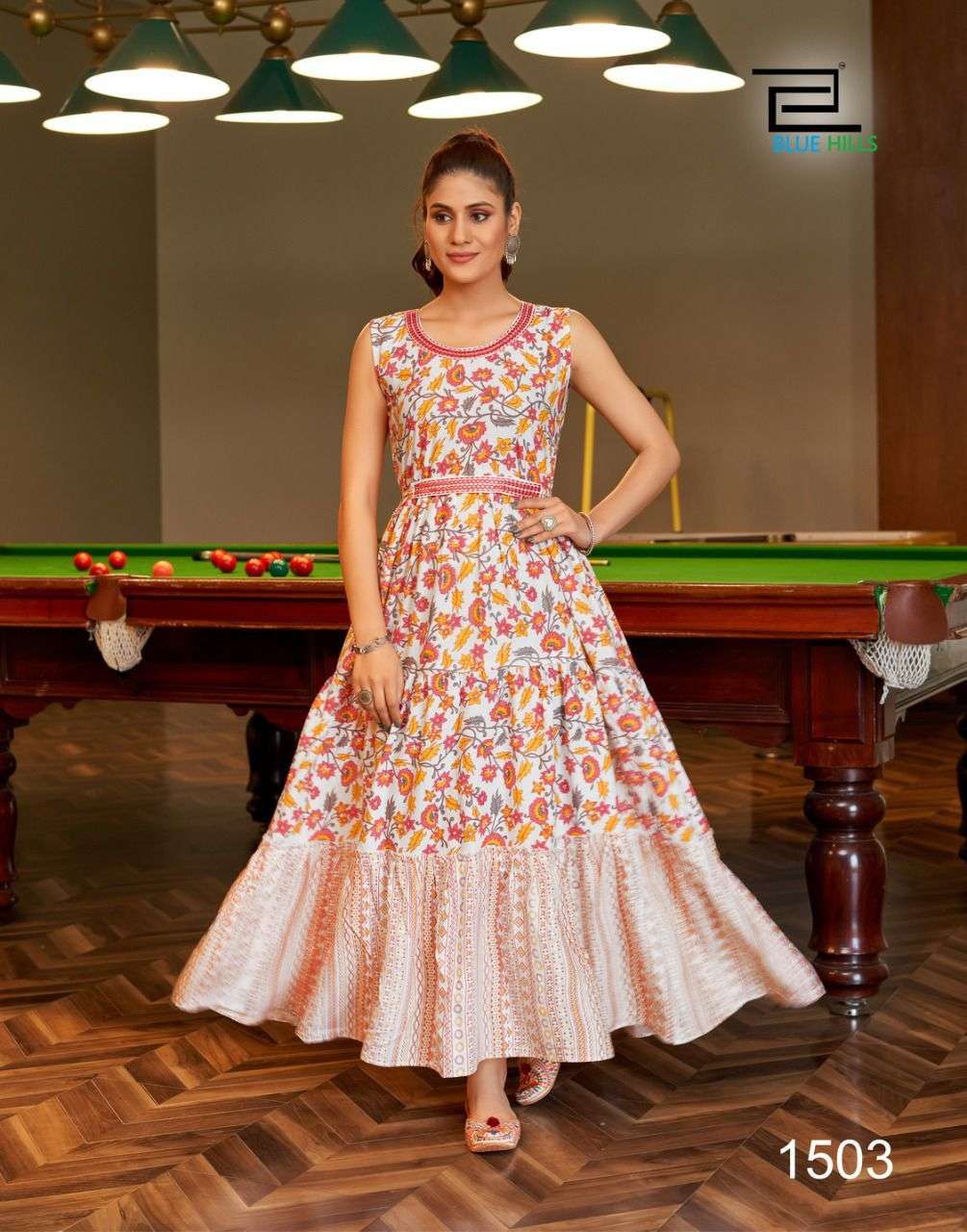 Blue Hills Sunshine Vol 15 Catalog Party Wear Long Anarkali Gown 