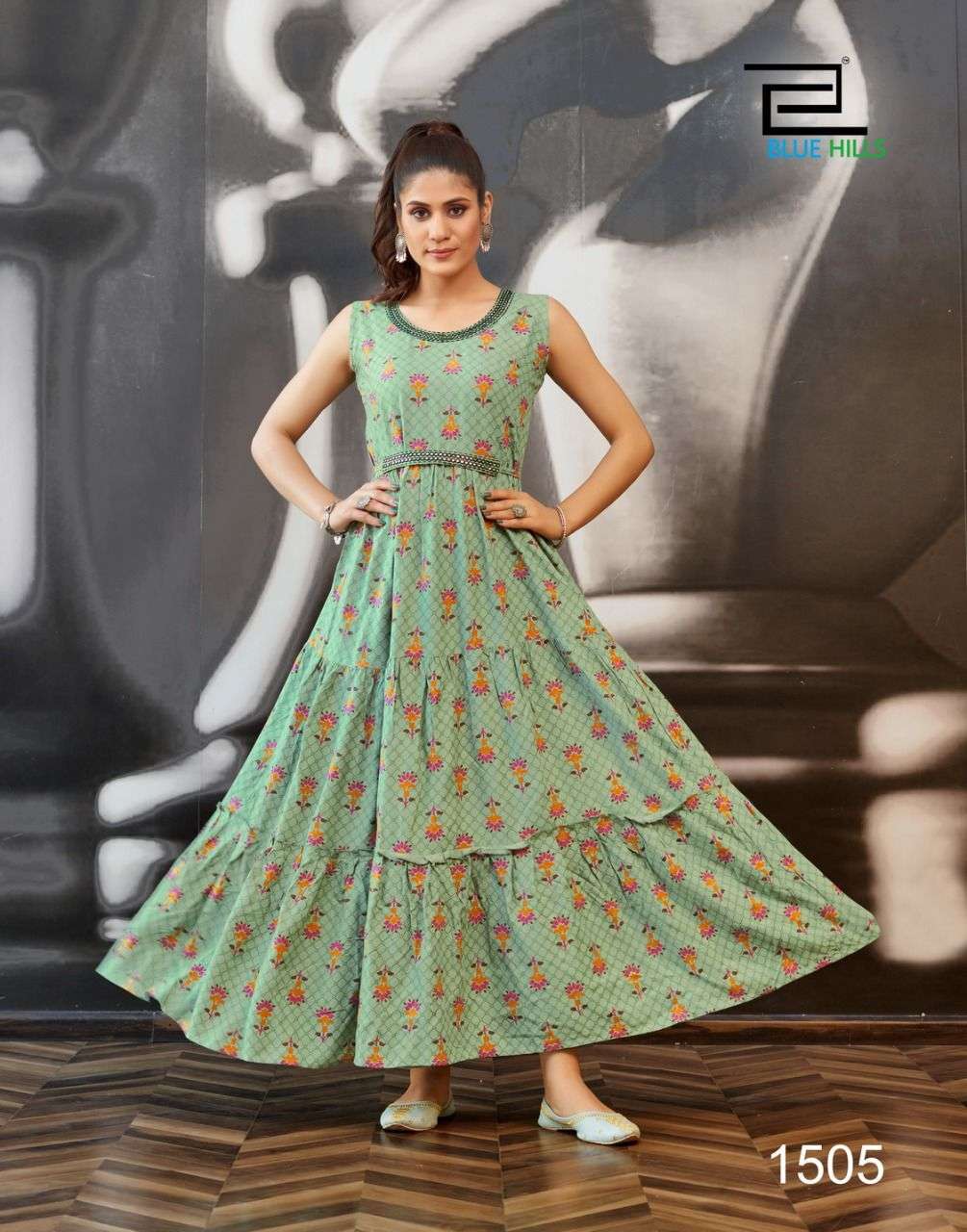 Blue Hills Sunshine Vol 15 Catalog Party Wear Long Anarkali Gown 