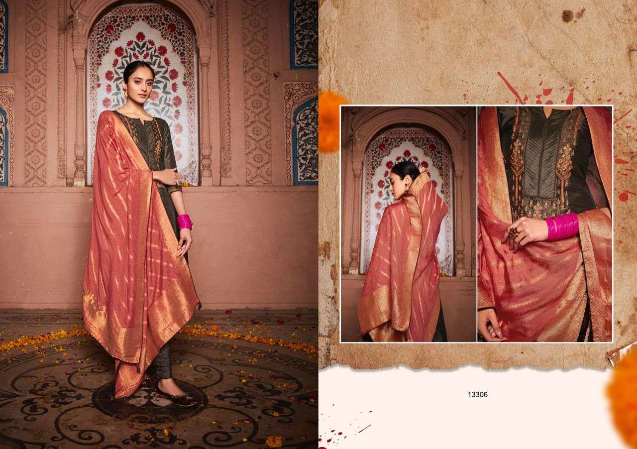 Deepsy Jashn catalog  Festive Wear Embroidery Mulberry Silk Heavy Salwar Suit 