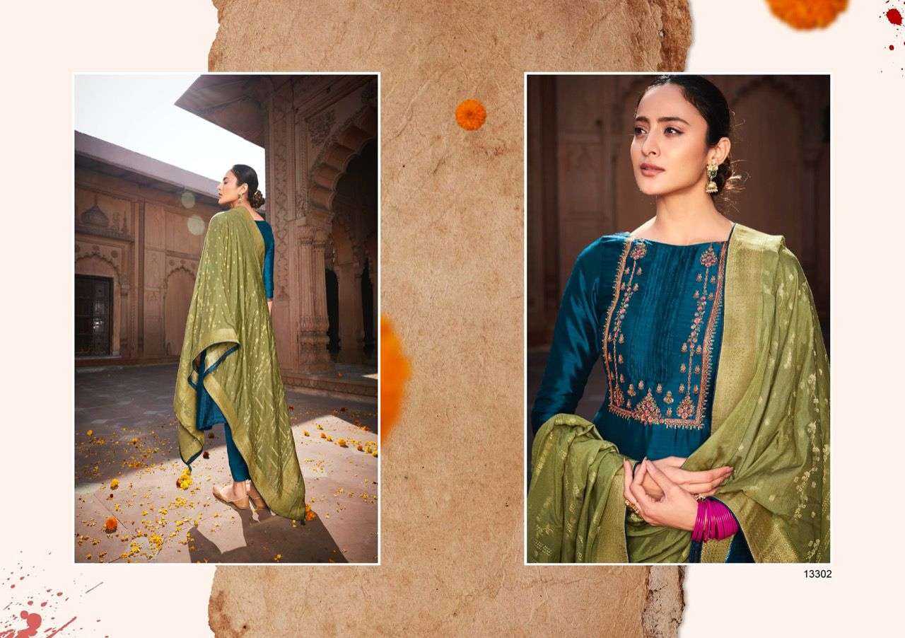 Deepsy Jashn catalog  Festive Wear Embroidery Mulberry Silk Heavy Salwar Suit 