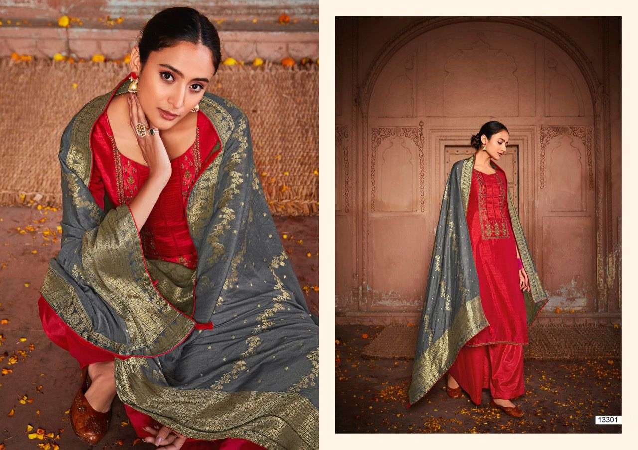 Deepsy Jashn catalog  Festive Wear Embroidery Mulberry Silk Heavy Salwar Suit 