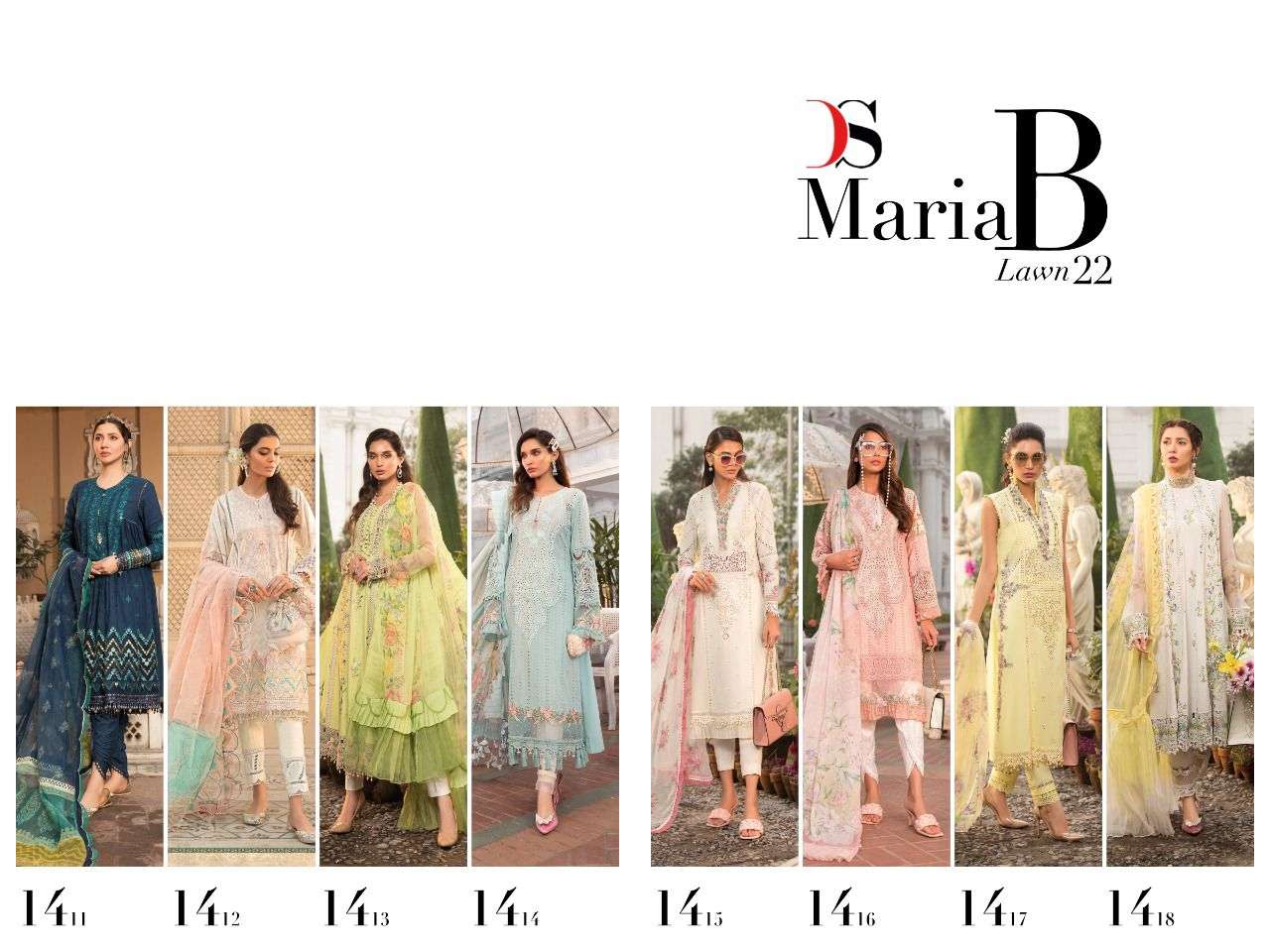 Deepsy Maria B Lawn vol  22  catalog Embroidery Pakistani Salwar Suits Collection