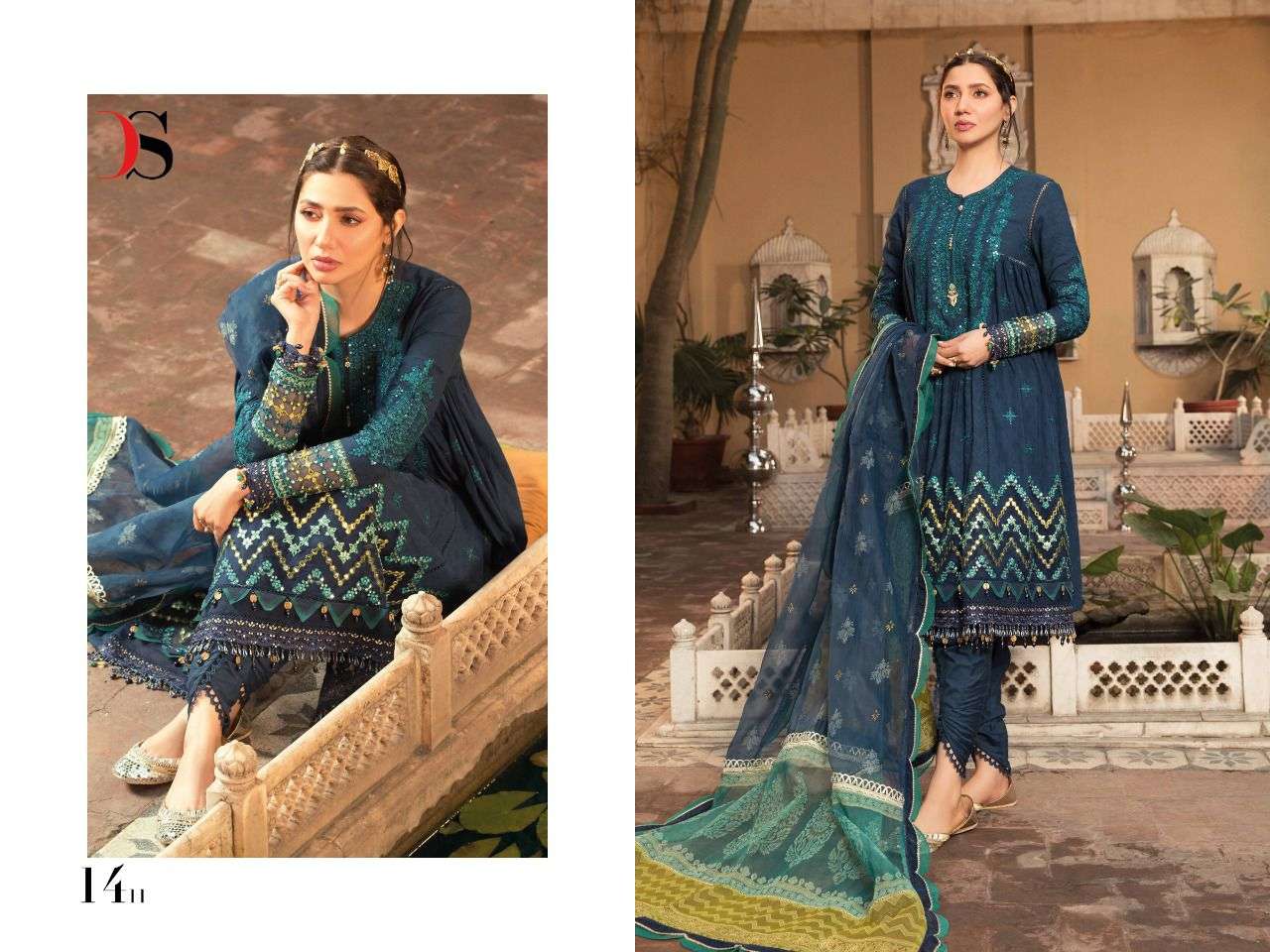 Deepsy Maria B Lawn vol  22  catalog Embroidery Pakistani Salwar Suits Collection