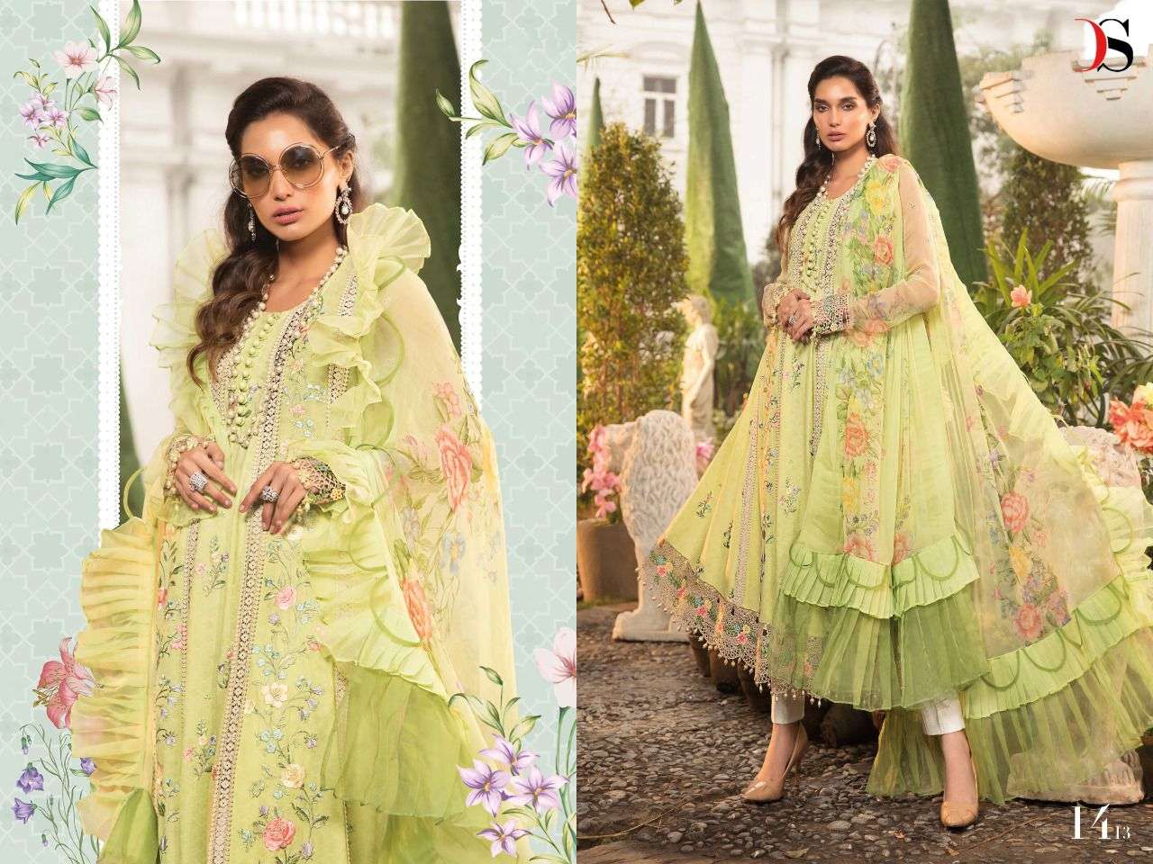 Deepsy Maria B Lawn vol  22  catalog Embroidery Pakistani Salwar Suits Collection
