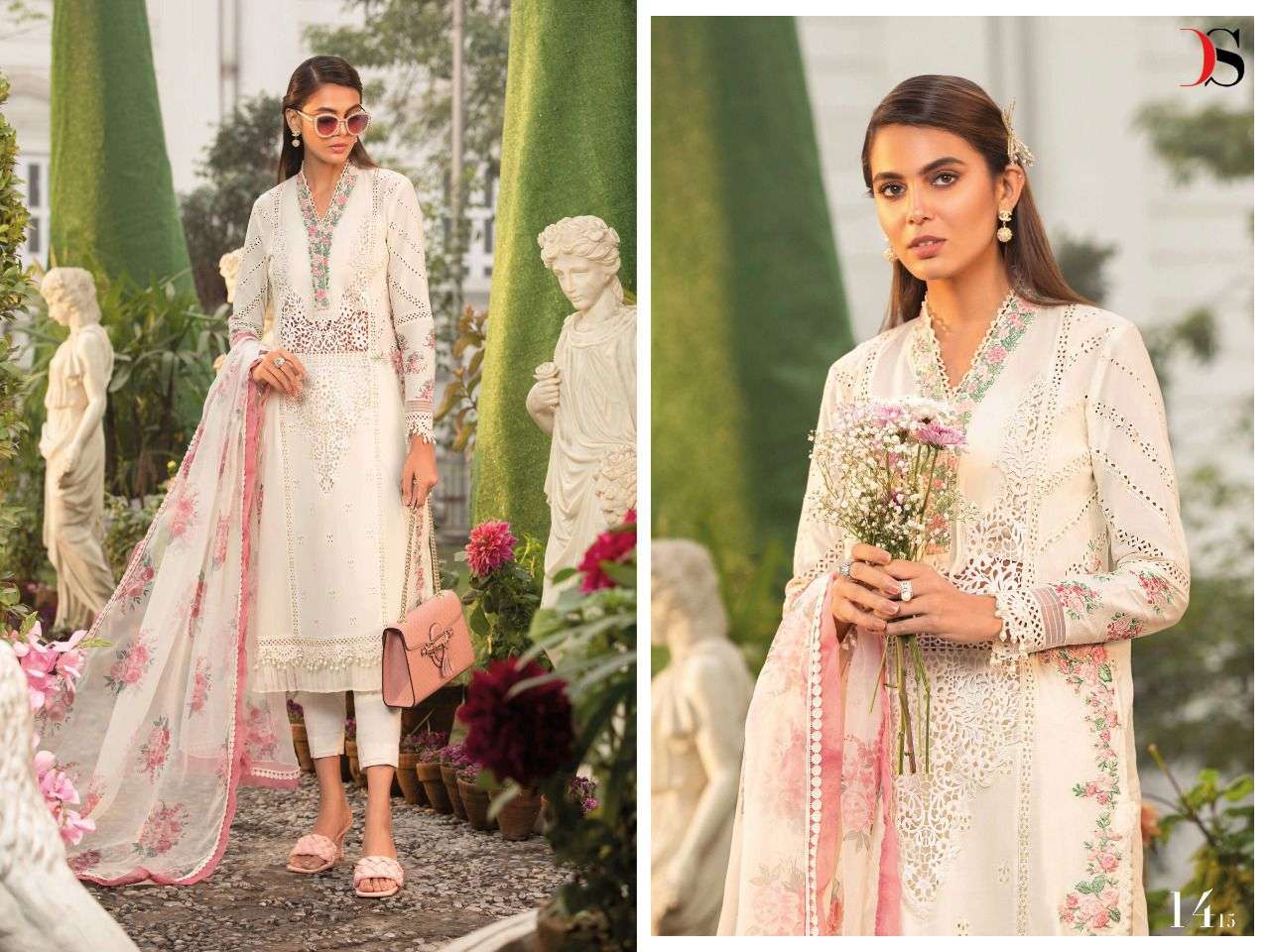Deepsy Maria B Lawn vol  22  catalog Embroidery Pakistani Salwar Suits Collection