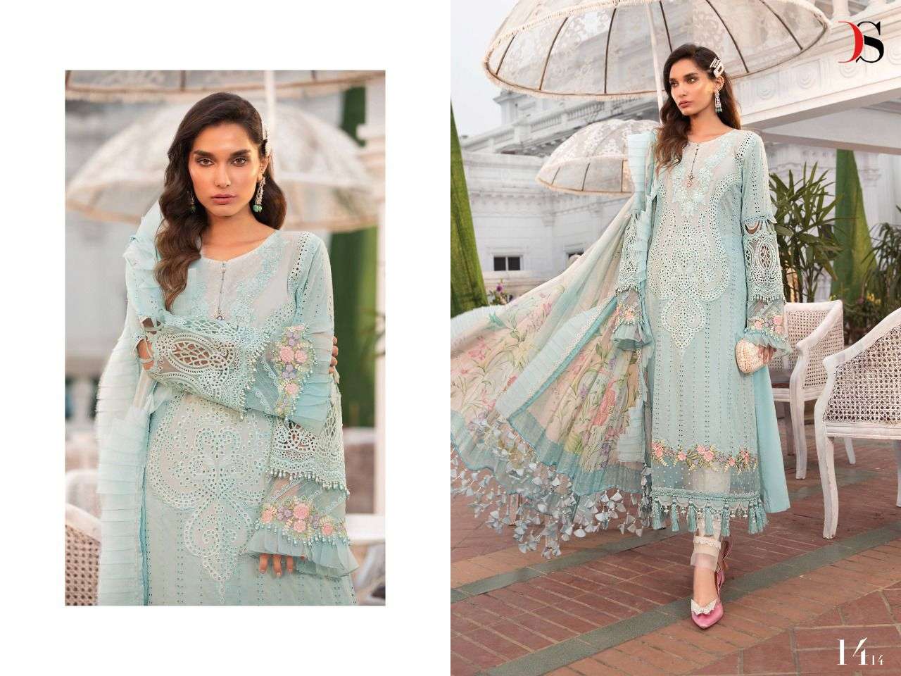 Deepsy Maria B Lawn vol  22  catalog Embroidery Pakistani Salwar Suits Collection