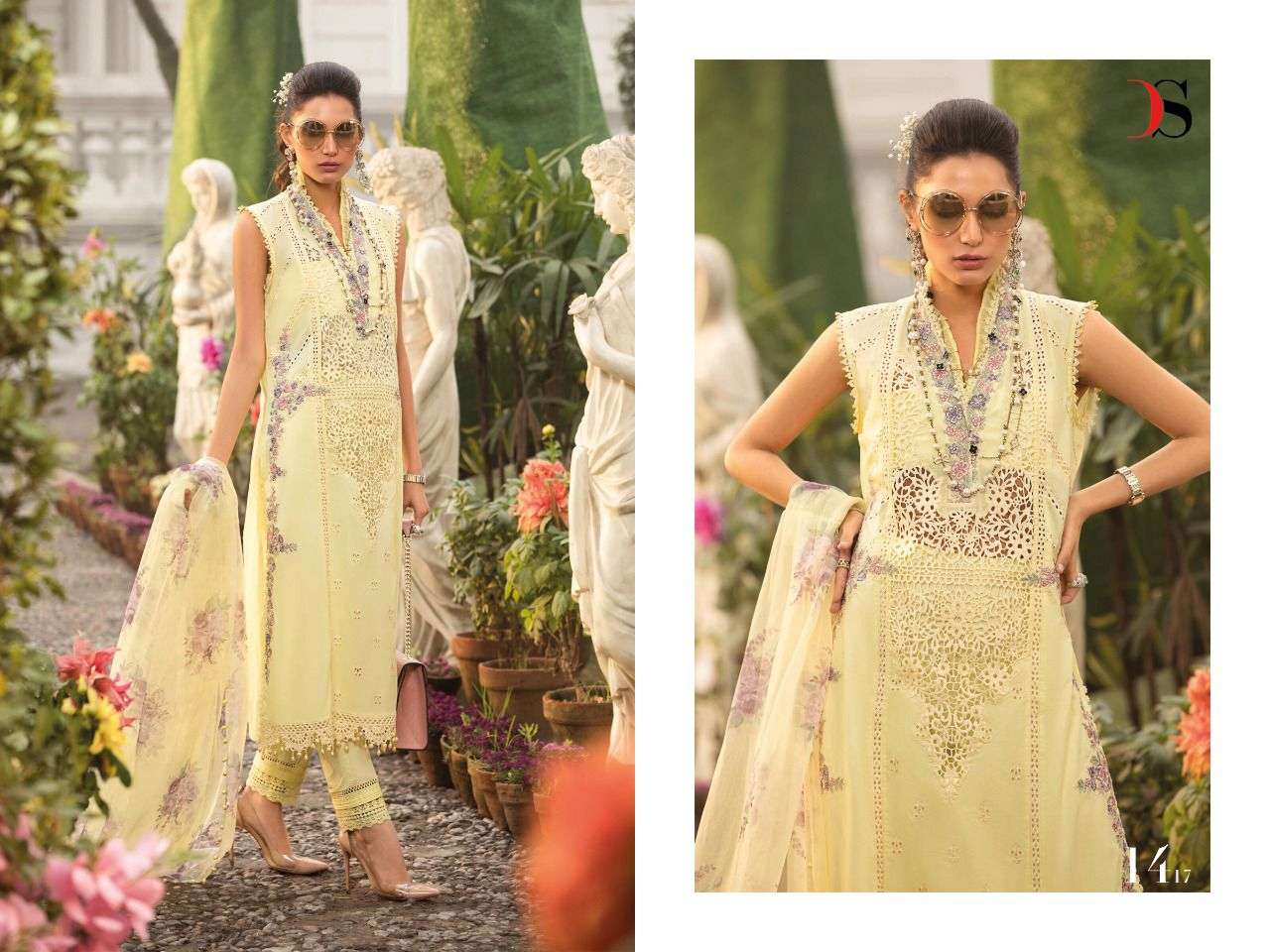 Deepsy Maria B Lawn vol  22  catalog Embroidery Pakistani Salwar Suits Collection
