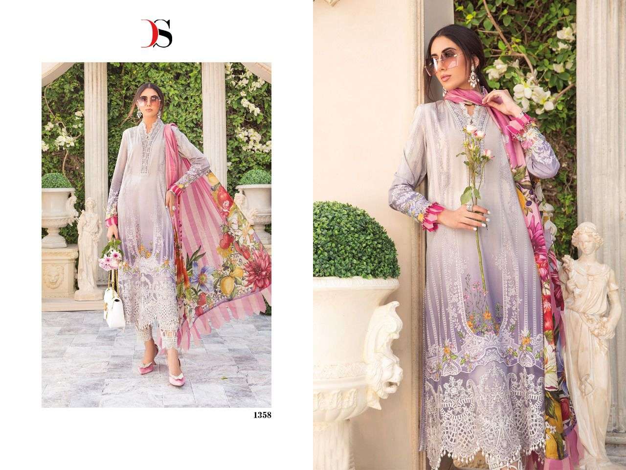 Deepsy Maria B M Print vol 22  catalog Jam Cotton Pakistani Salwar Kameez