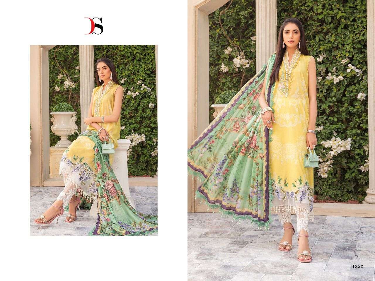 Deepsy Maria B M Print vol 22  catalog Jam Cotton Pakistani Salwar Kameez