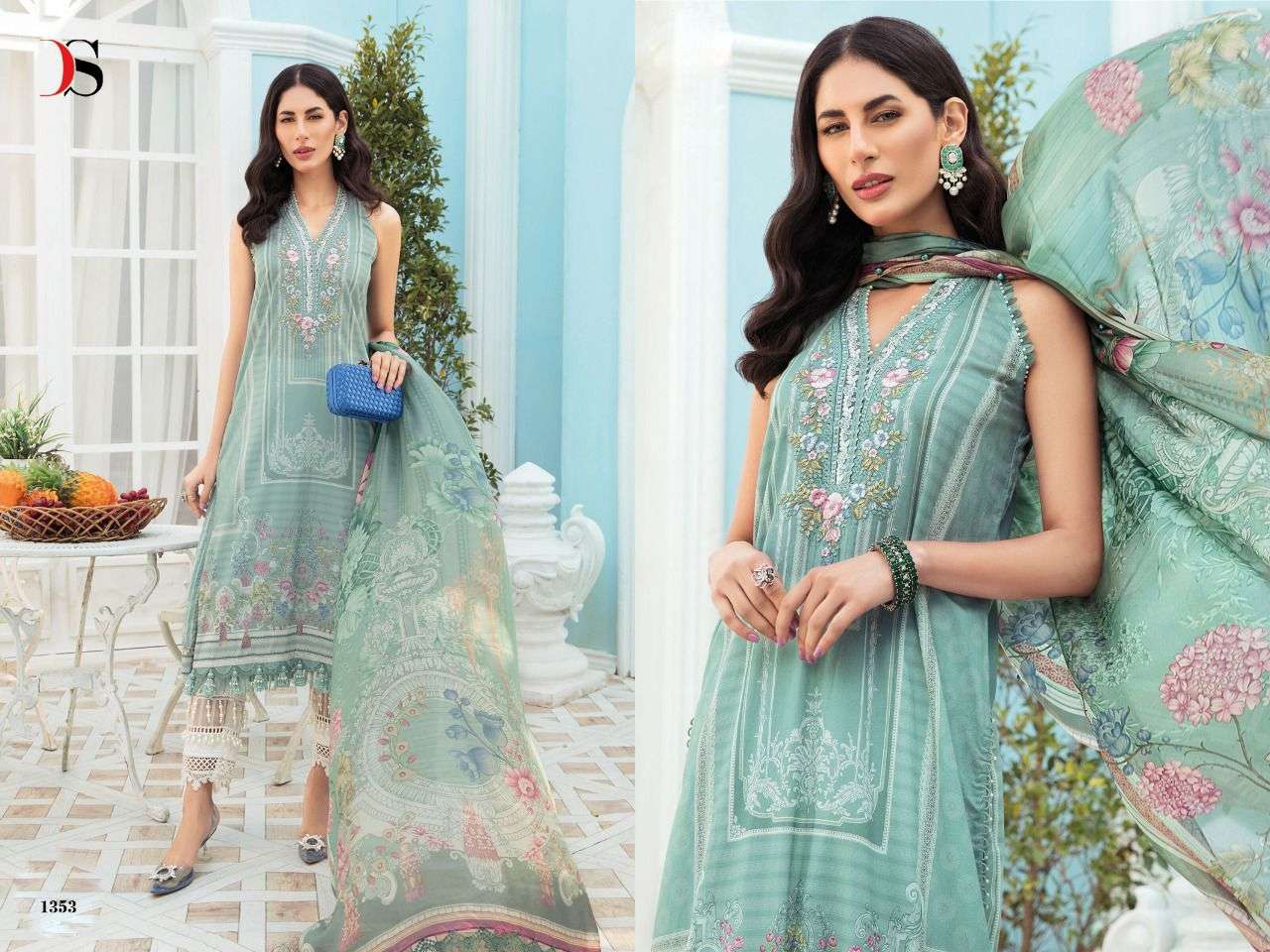 Deepsy Maria B M Print vol 22  catalog Jam Cotton Pakistani Salwar Kameez