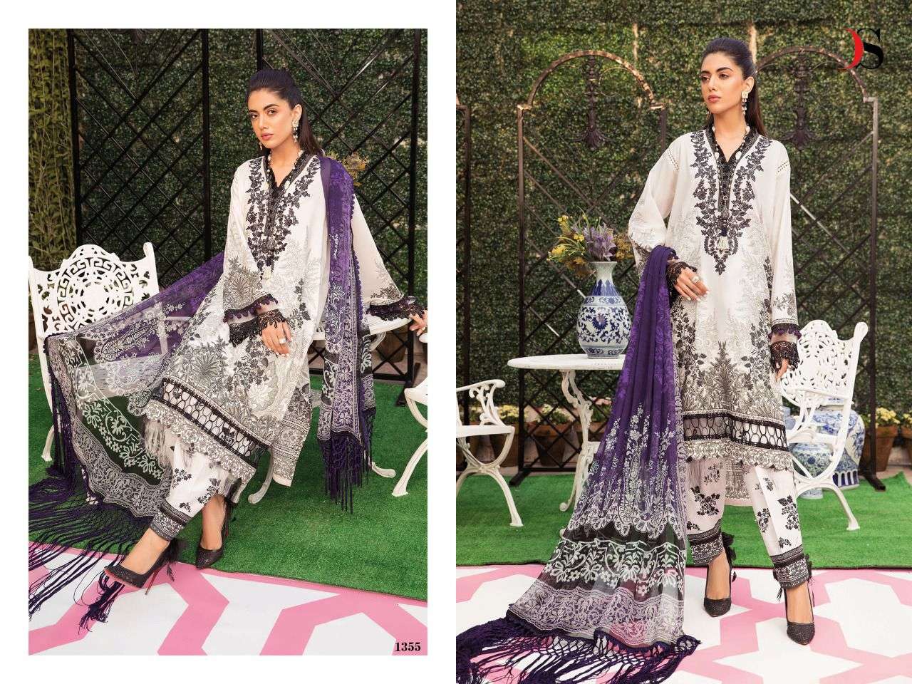 Deepsy Maria B M Print vol 22  catalog Jam Cotton Pakistani Salwar Kameez