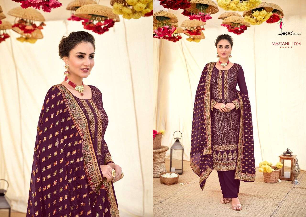 Eba Mastani Catalog Exclusive Wear Georgette Embroidery Salwar Kameez