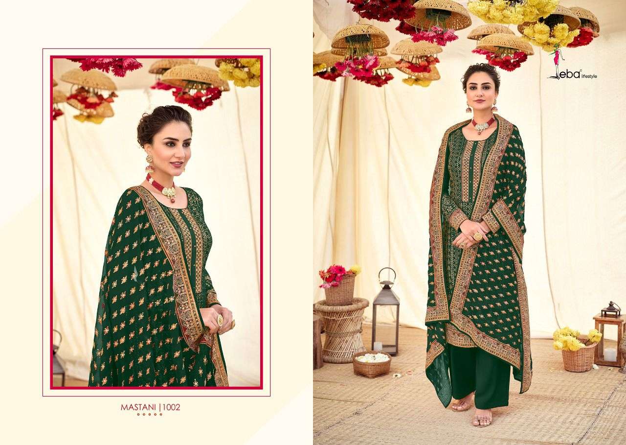 Eba Mastani Catalog Exclusive Wear Georgette Embroidery Salwar Kameez