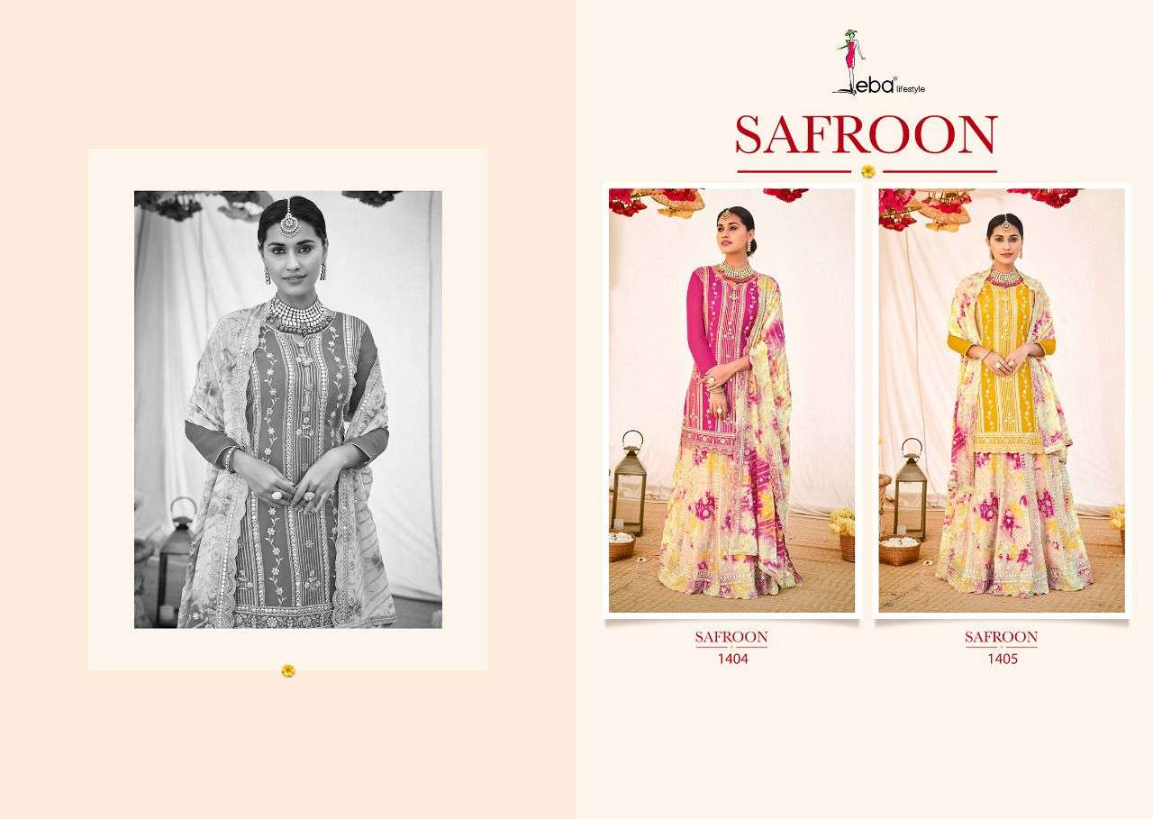 Eba Safroon Catalog Georgette  Designer Wear Salwar Kameez