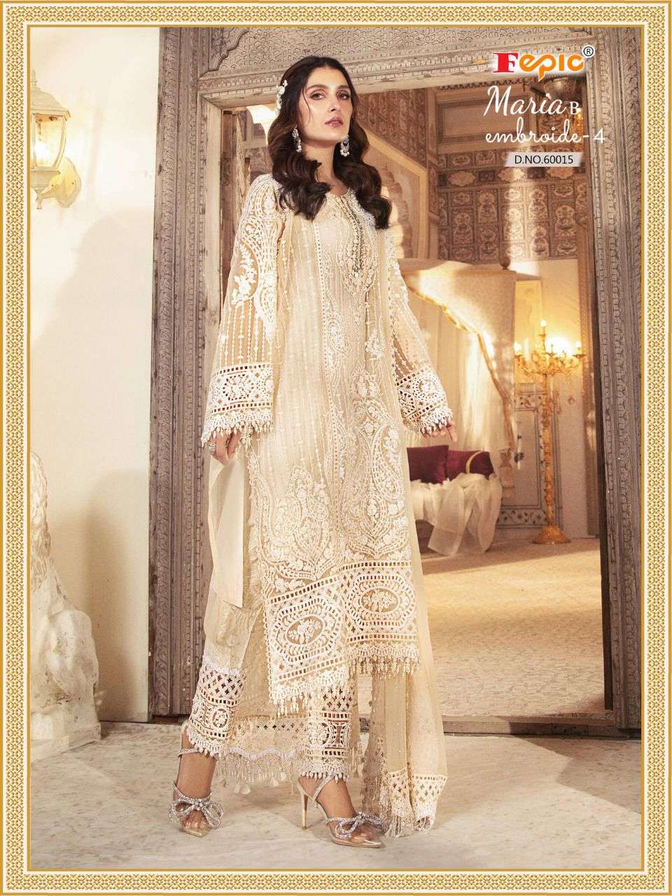 Fepic Rosemeen Maria B Embroide vol 4 catalog Pakistani Salwar Kameez 