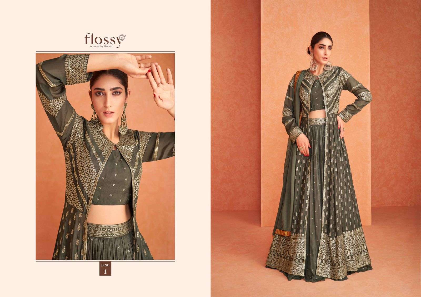 Flossy Naksh Vol 1 Catalog Exclusive Wear Georgette Gowns 