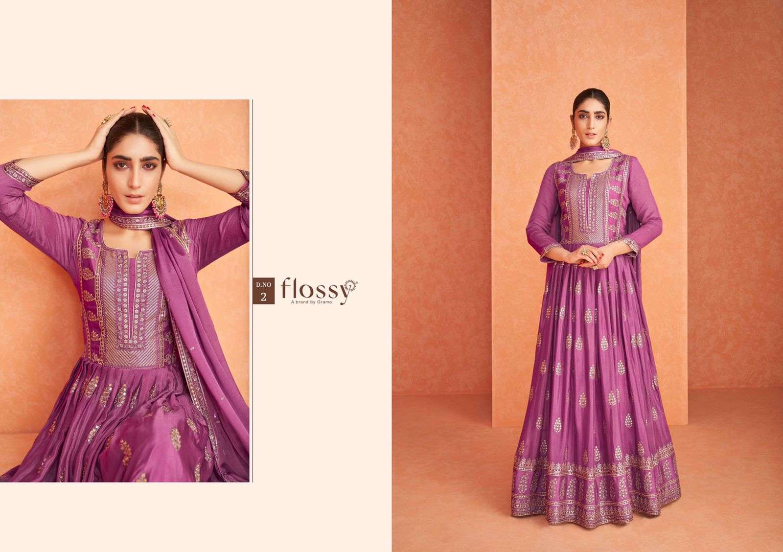 Flossy Naksh Vol 1 Catalog Exclusive Wear Georgette Gowns 