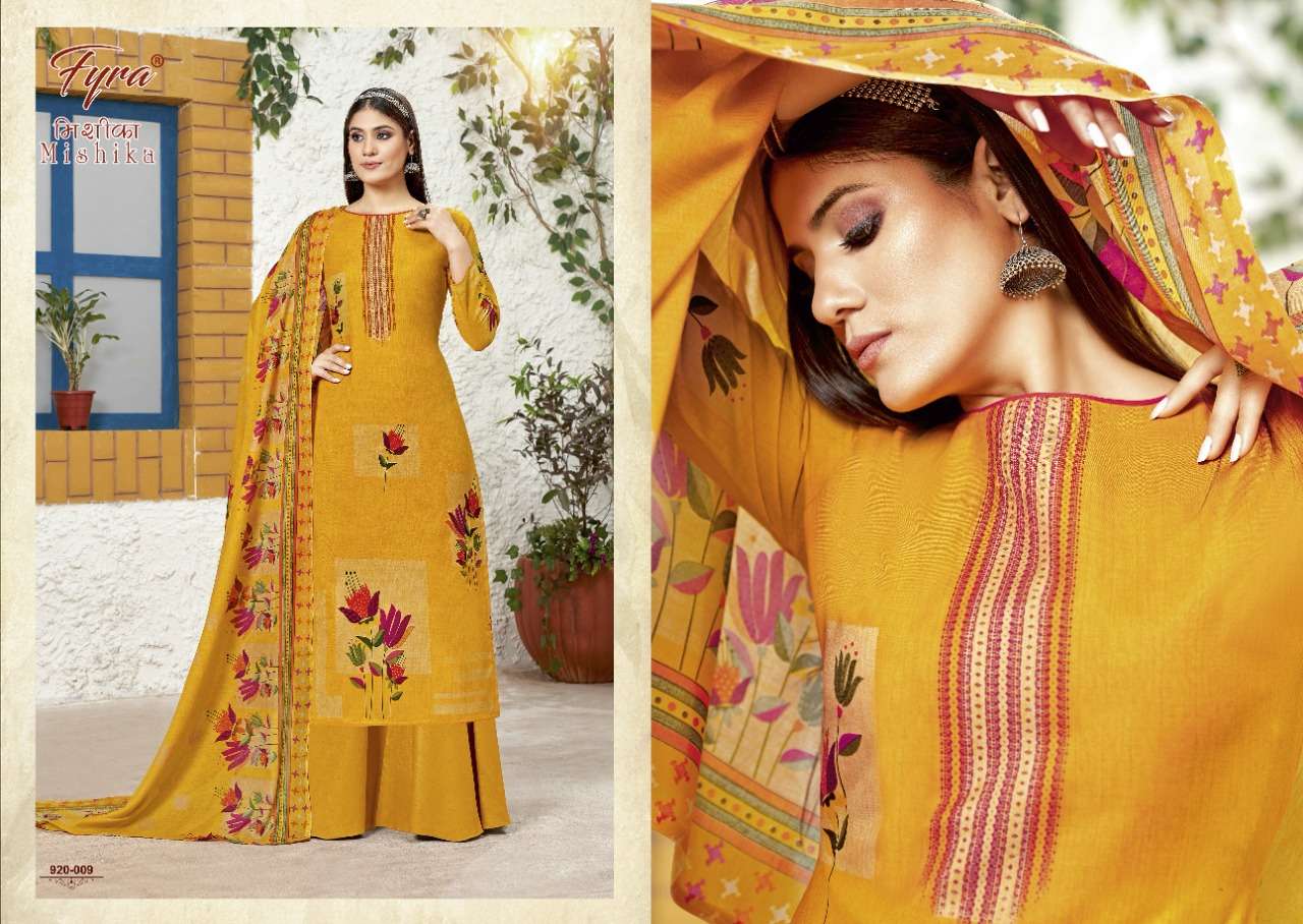 Fyra Mishika Catalog Casual Wear Unstitched Ladies Dress Materials