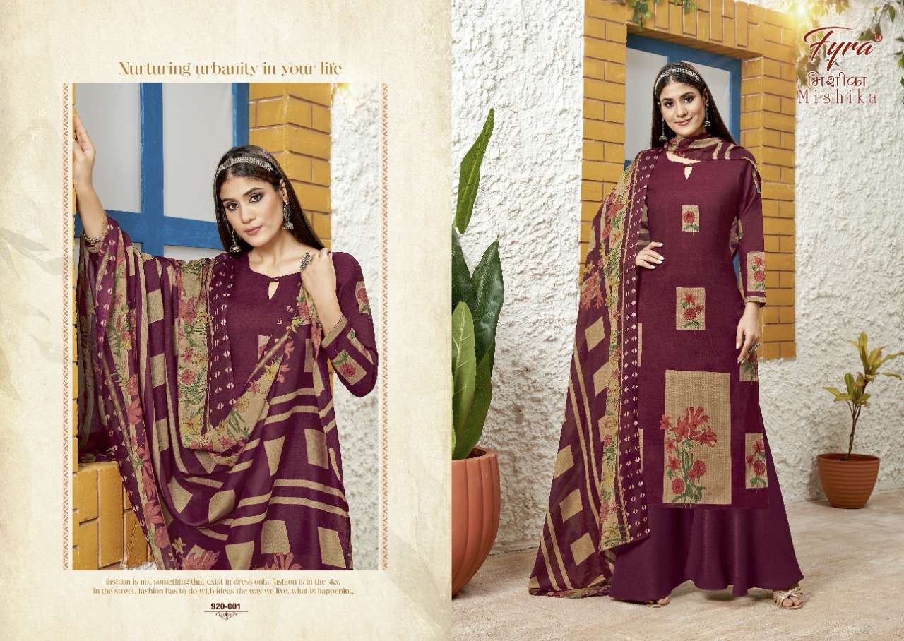 Fyra Mishika Catalog Casual Wear Unstitched Ladies Dress Materials
