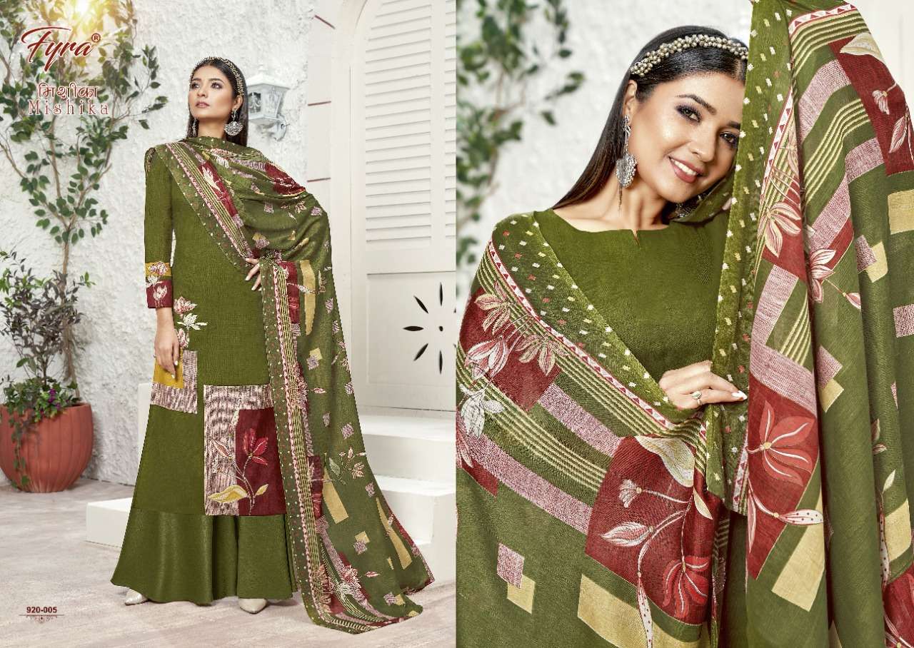 Fyra Mishika Catalog Casual Wear Unstitched Ladies Dress Materials