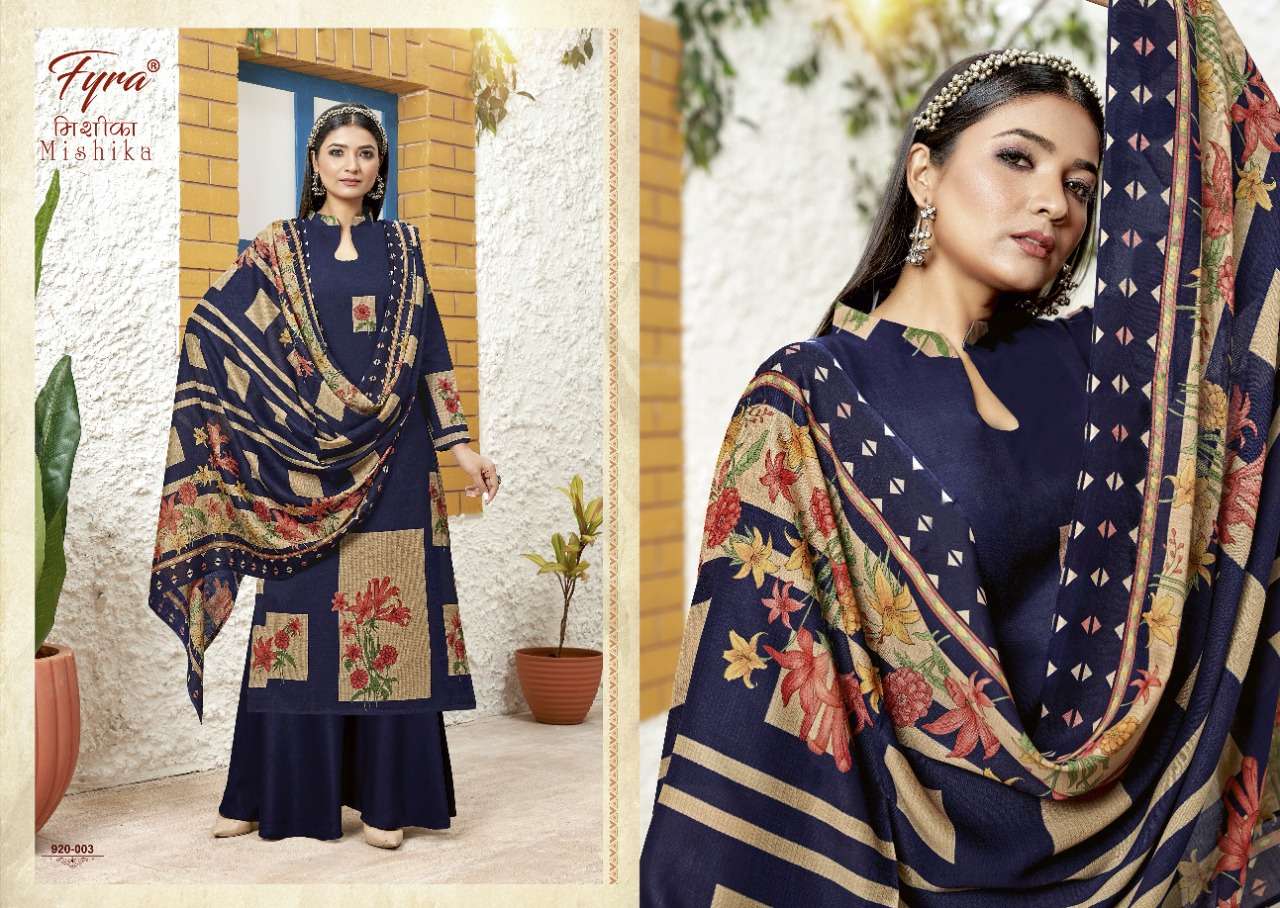 Fyra Mishika Catalog Casual Wear Unstitched Ladies Dress Materials