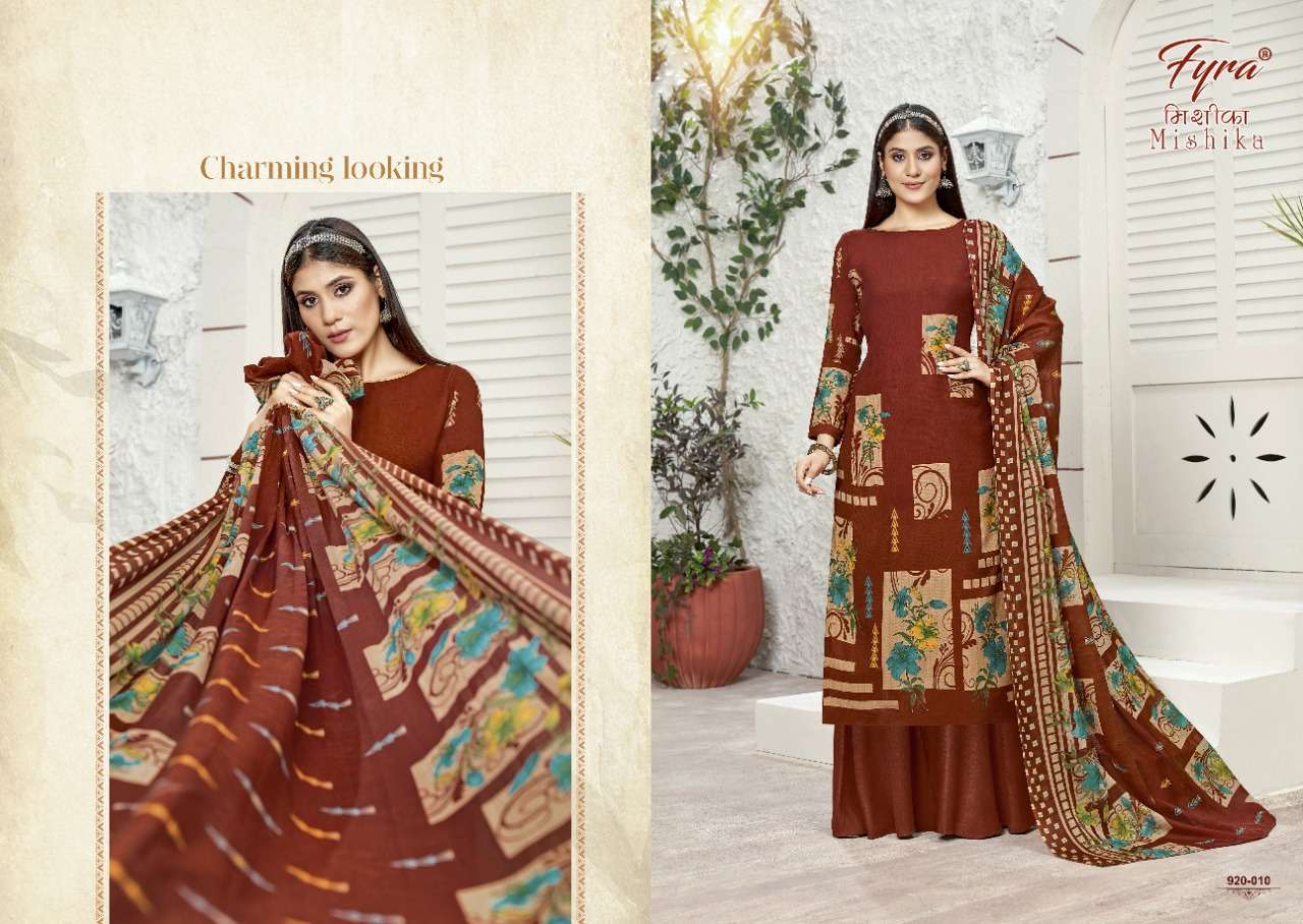 Fyra Mishika Catalog Casual Wear Unstitched Ladies Dress Materials