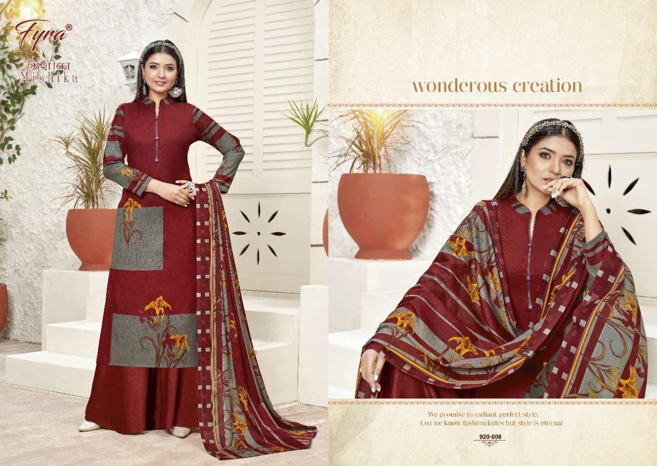 Fyra Mishika Catalog Casual Wear Unstitched Ladies Dress Materials