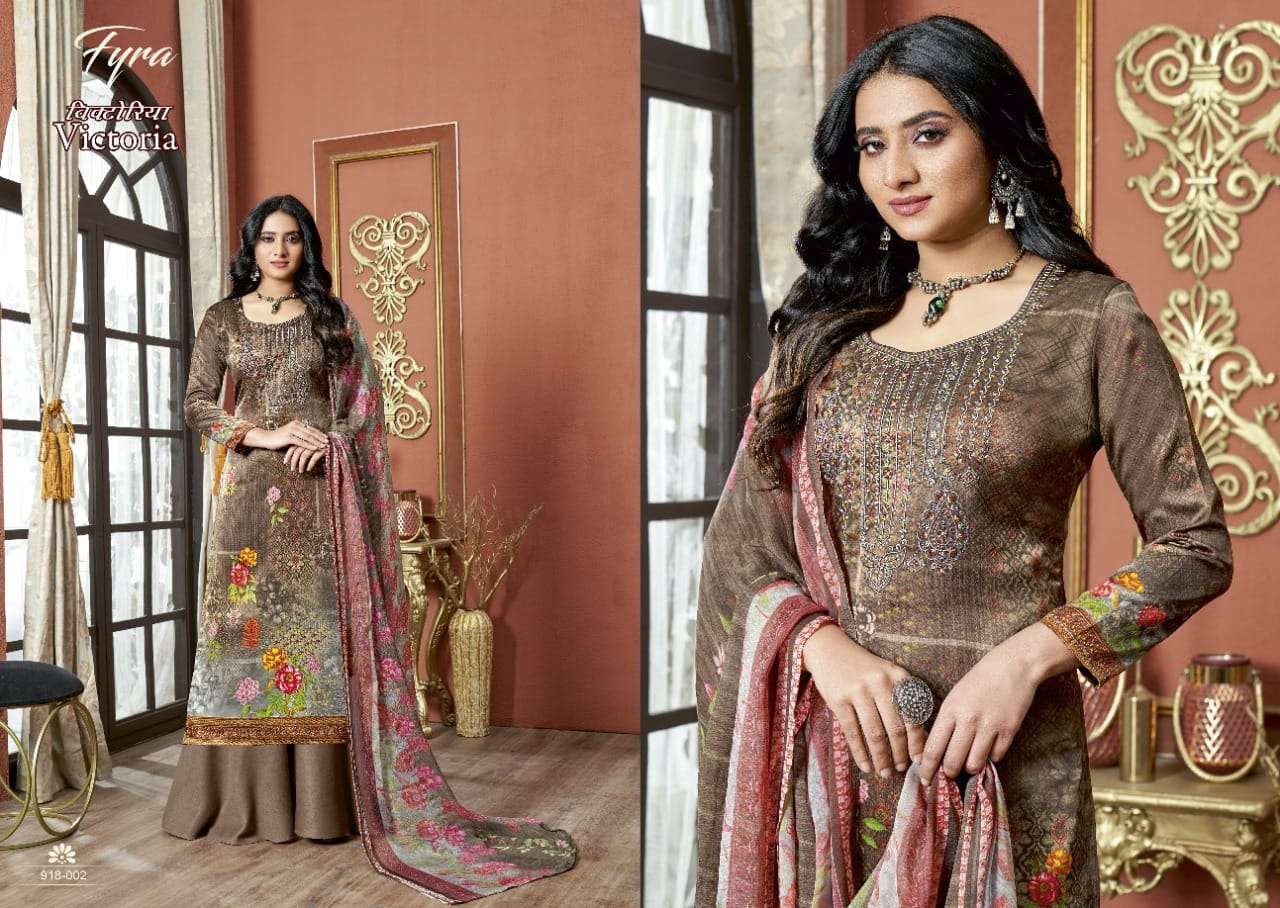 Fyra Victoria Catalog Pure Jam Cotton Printed Regular Wear Dress Materials 