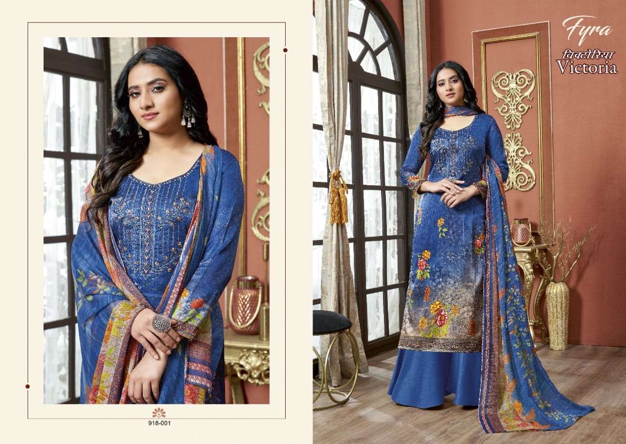 Fyra Victoria Catalog Pure Jam Cotton Printed Regular Wear Dress Materials 